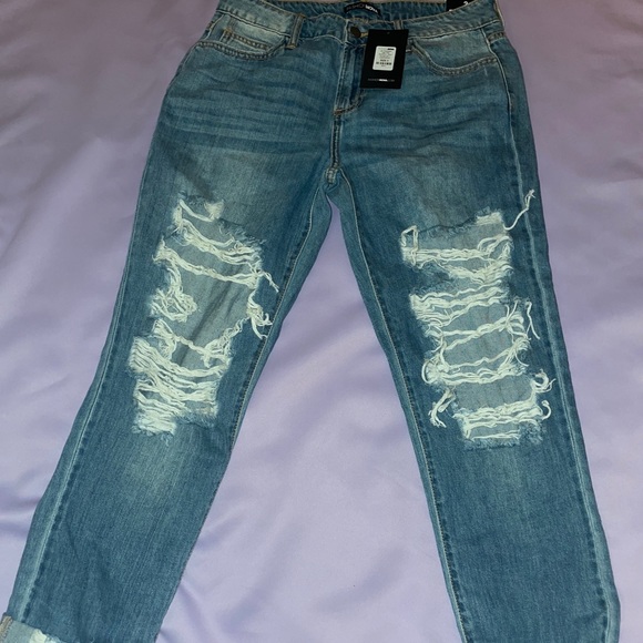 Jax distressed high rise boyfriend jeans - Picture 2 of 2